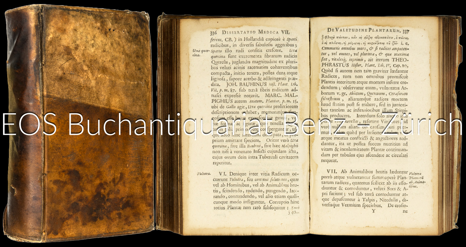 Fasciculus Dissertationum medicarum selectiorum, - EOS BUCHANTIQUARIAT BENZ Zwinger, Theodor (Hrsg.): -Fasciculus Dissertationum medicarum selectiorum,