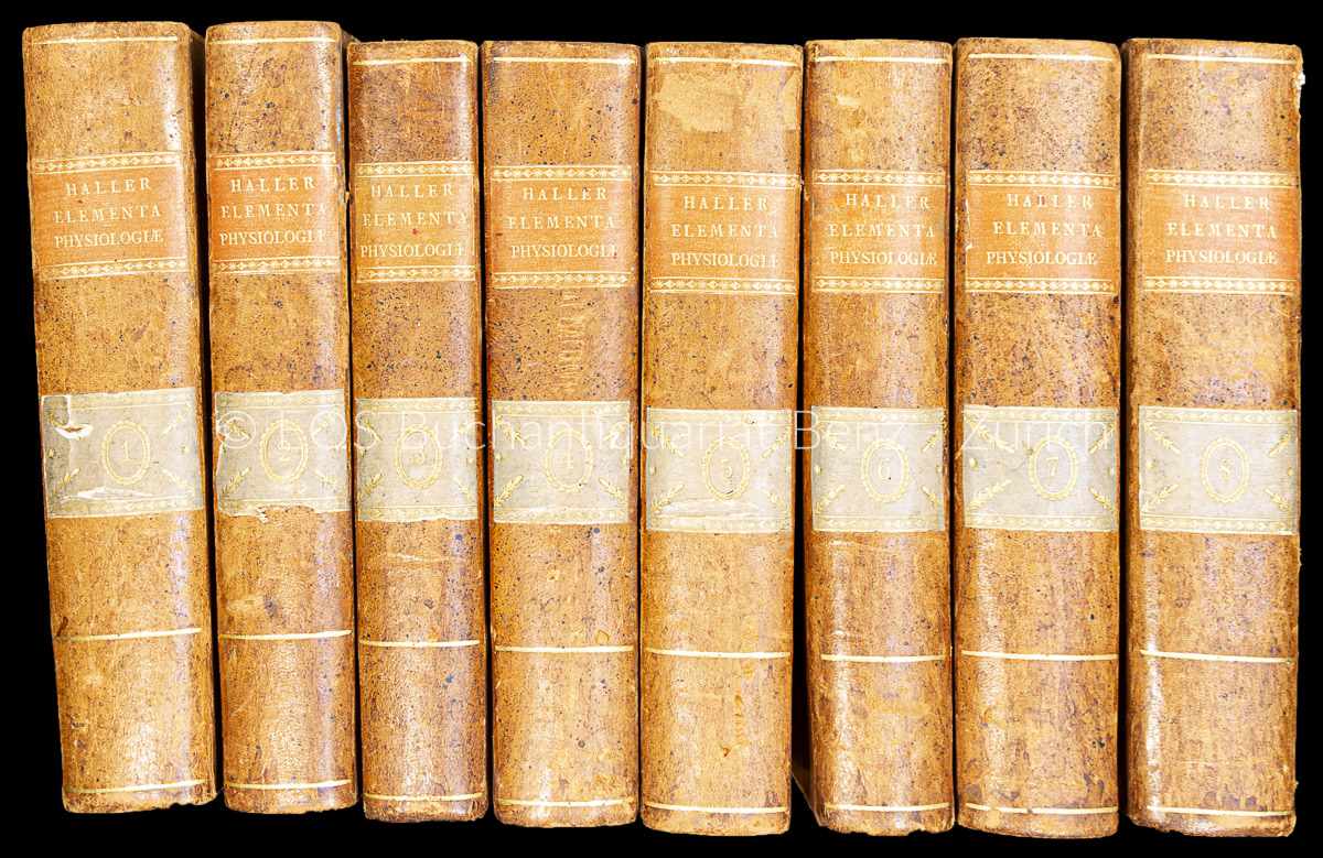 Elemanta physiologiae corporis humani. - EOS BUCHANTIQUARIAT BENZ Haller, Albrecht von: -Elemanta physiologiae corporis humani.