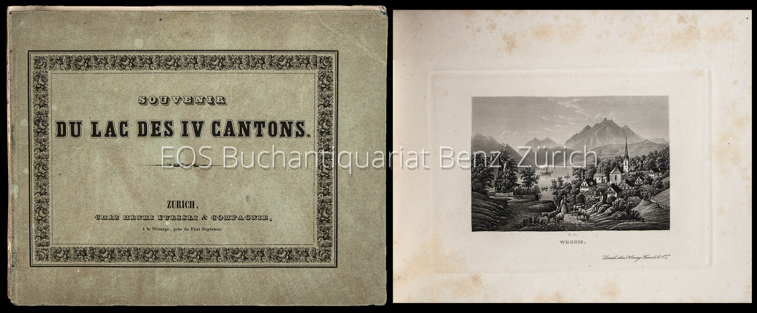 Souvenir du lac des IV cantons. - EOS BUCHANTIQUARIAT BENZ -Souvenir du lac des IV cantons.