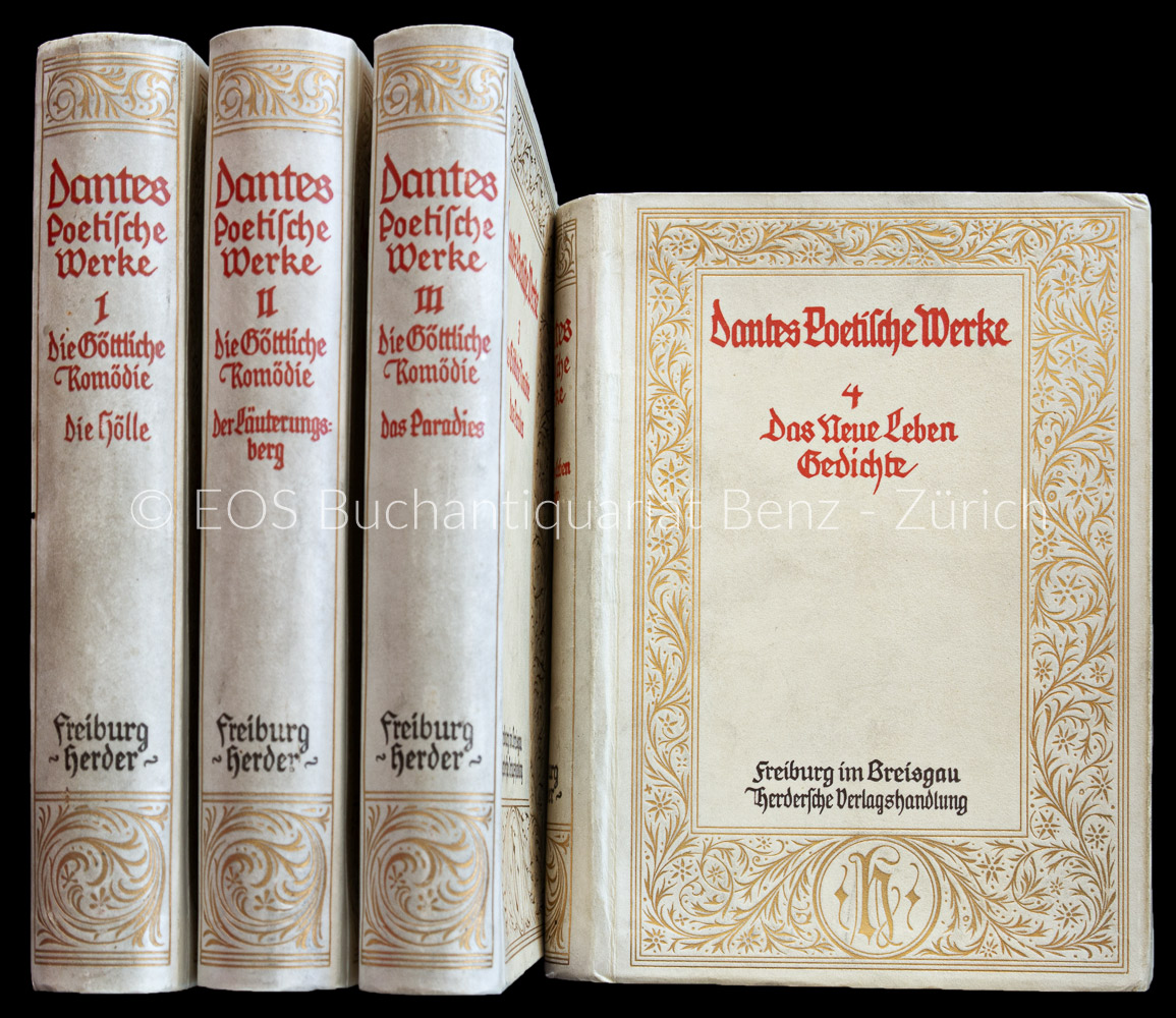 Poetische Werke. - EOS BUCHANTIQUARIAT BENZ Dante Alighieri: -Poetische Werke.