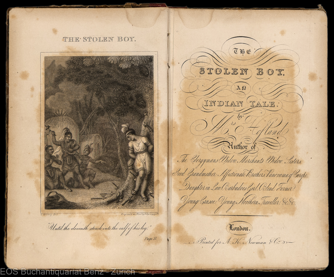 The Stolen Boy. - EOS BUCHANTIQUARIAT BENZ Hofland, (Barbara): -The Stolen Boy.