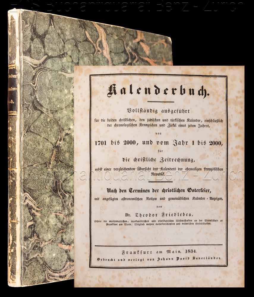 Kalenderbuch. - EOS BUCHANTIQUARIAT BENZ Friedleben, Theodor: -Kalenderbuch.