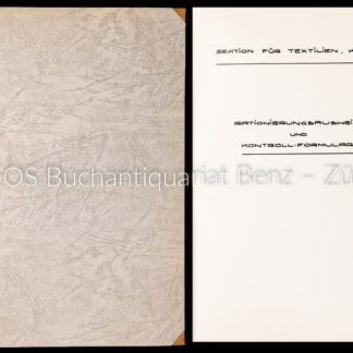 -Rationierungsausweise und Kontroll-Formulare.