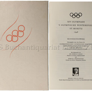 -Die Spiele der XIV. Olympiade St. Moritz und London.