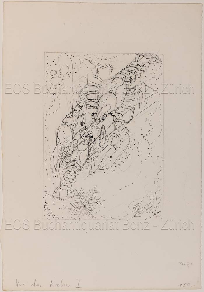 Von den Krebsen I. - EOS BUCHANTIQUARIAT BENZ Fischer, Hans (1909–1958): -Von den Krebsen I.