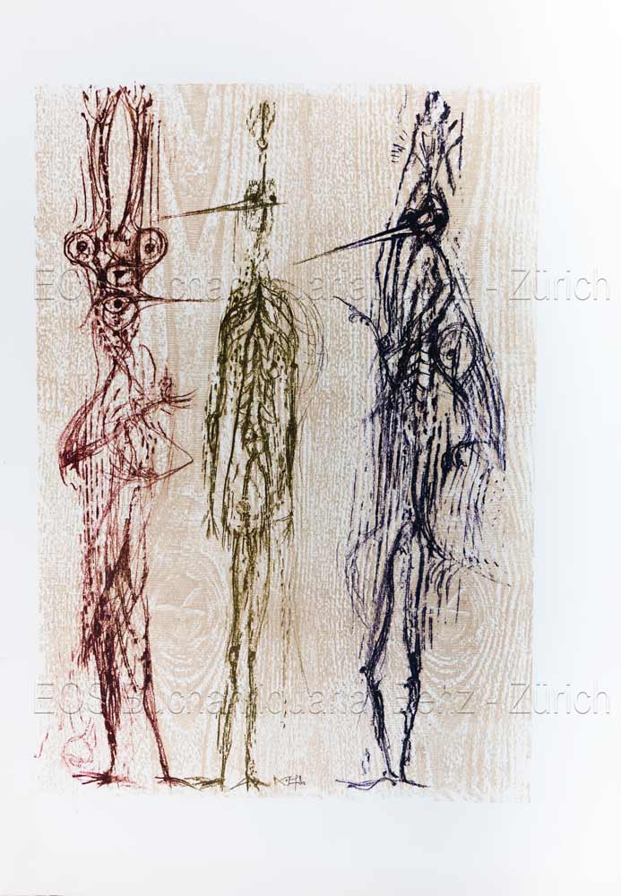 Drei Vögel. - EOS BUCHANTIQUARIAT BENZ Fischer, Hans (1909–1958): -Drei Vögel.