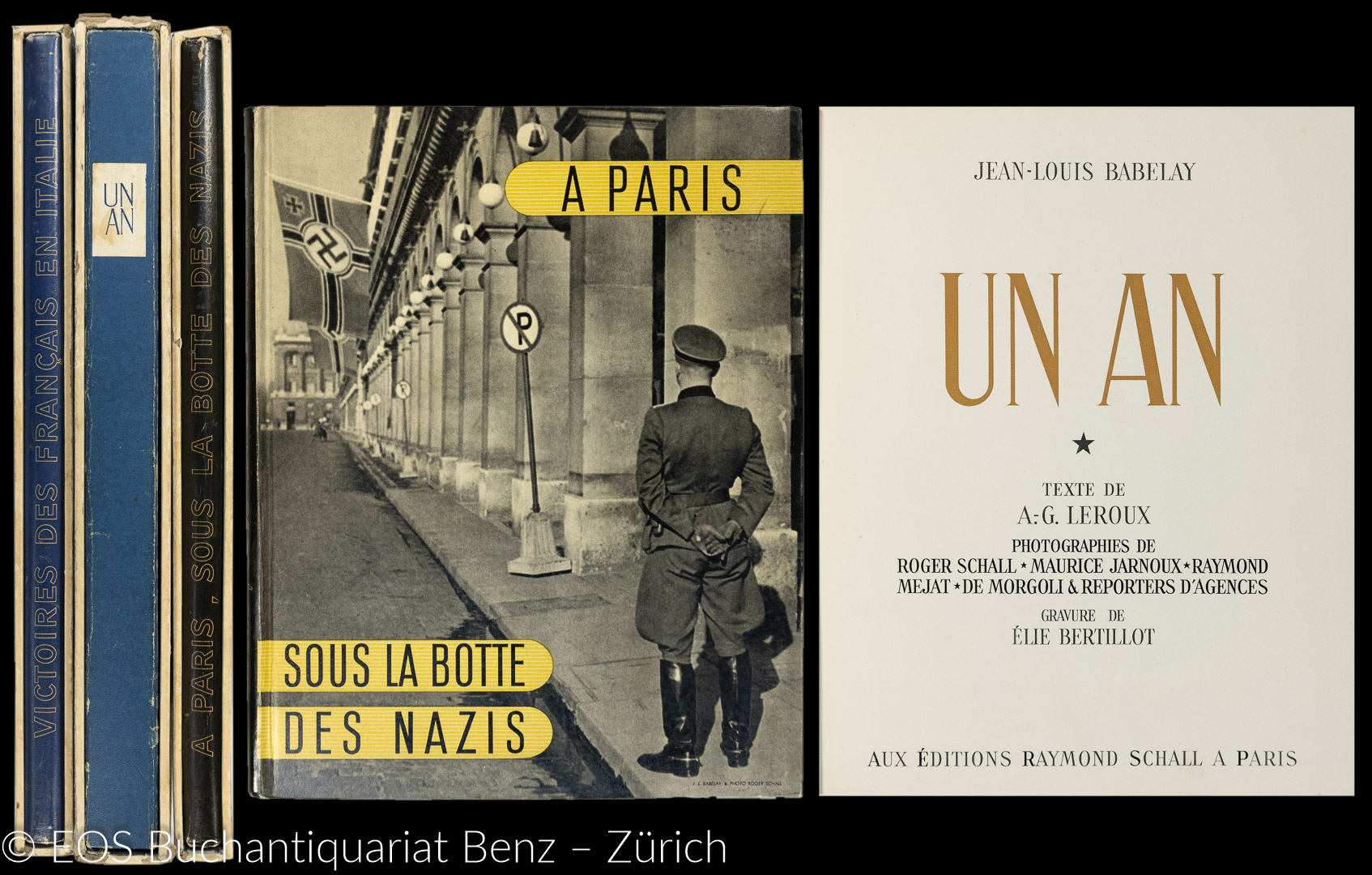 Victoires des Français en Italie. - Un An - A Paris. Sous la botte des Nazis. - EOS BUCHANTIQUARIAT BENZ Babelay, Jean-Louis, Eparvier, Jean -Victoires des Français en Italie. - Un An - A Paris. Sous la botte des Nazis.
