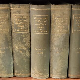 Thurston, Edgar: -Castes and Tribes of Southern India.