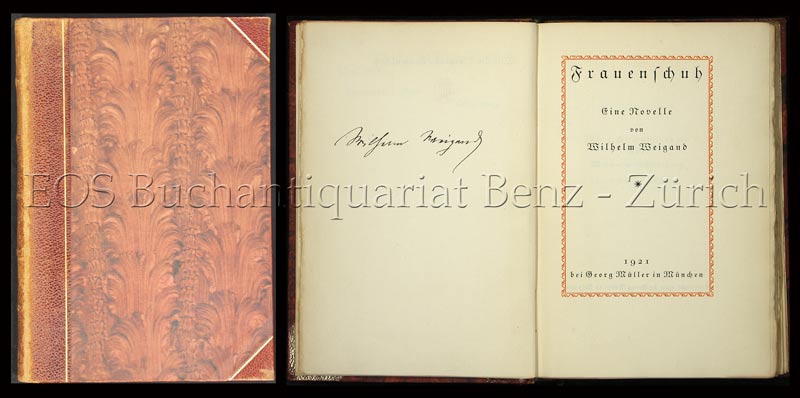 Frauenschuh. - EOS BUCHANTIQUARIAT BENZ Weigand, Wilhelm: -Frauenschuh.