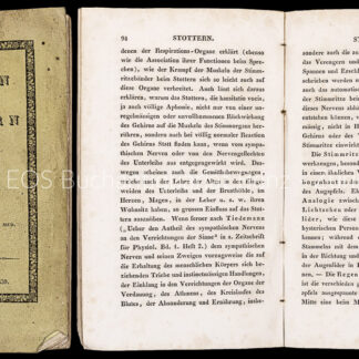 Schulthess, Rudolph: -Das Stammeln und Stottern,