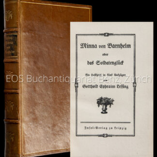Lessing, Gotthold Ephraim: -Minna von Barnhelm oder das Soldatenglück.
