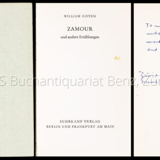 Goyen, William: -Zamour und andere Erzählungen.
