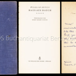 Goyen, William: -Haus aus Hauch.