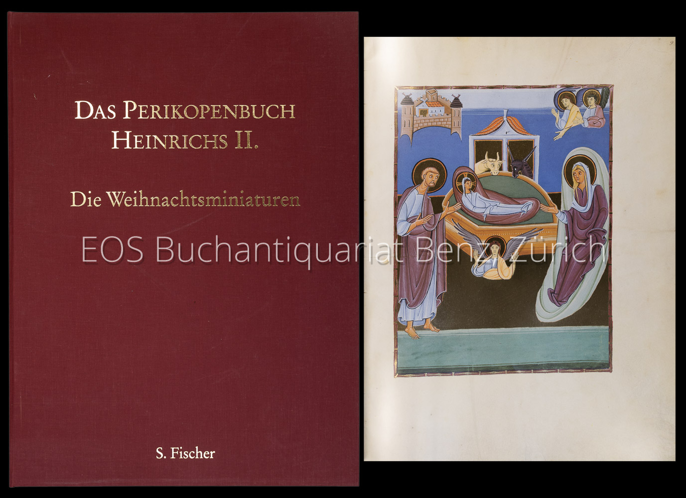 Das Perikopenbuch Heinrichs II.: die Weihnachtsminiaturen. - EOS BUCHANTIQUARIAT BENZ -Das Perikopenbuch Heinrichs II.: die Weihnachtsminiaturen.