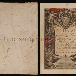 Pindar: -Ode Di Pindaro Antichissimo Poeta.