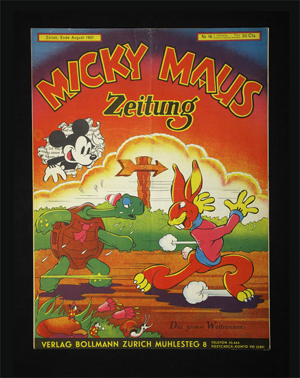 Micky Maus Zeitung. - Nummer 16. - EOS BUCHANTIQUARIAT BENZ Disney, Walt: -Micky Maus Zeitung. - Nummer 16.