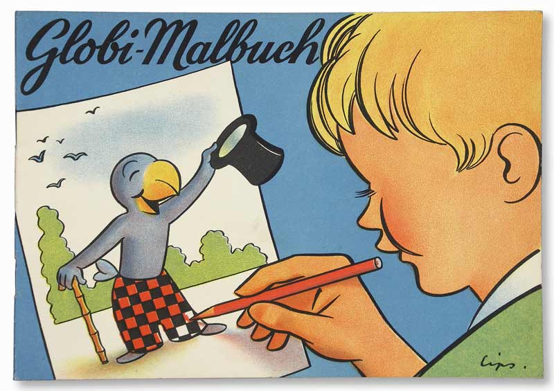 Globi-Malbuch. - Mein Freund Globi. - EOS BUCHANTIQUARIAT BENZ Lips, Robert: -Globi-Malbuch. - Mein Freund Globi.