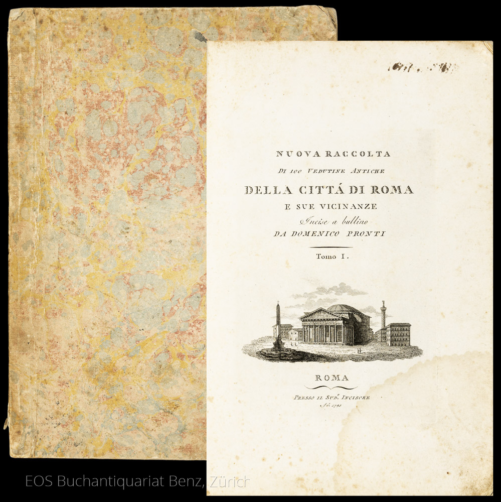 Nuova Raccolta Di 100 Vedutine Antiche Della Cittá Di Roma E Sue Vicinanze. - EOS BUCHANTIQUARIAT BENZ -Nuova Raccolta Di 100 Vedutine Antiche Della Cittá Di Roma E Sue Vicinanze.