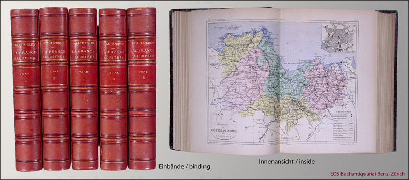 La France illustrée - - EOS BUCHANTIQUARIAT BENZ Malte-Brun, Victor Adolphe: -La France illustrée -