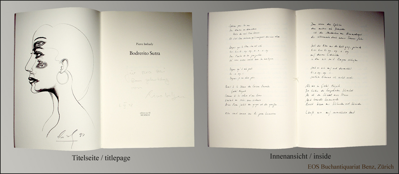 Bodrerito Sutra. - EOS BUCHANTIQUARIAT BENZ Imhasly, Pierre; -Bodrerito Sutra.