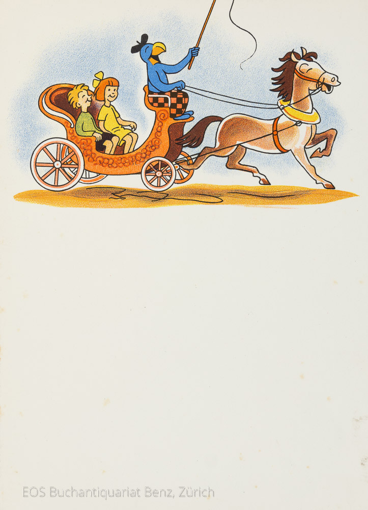 Farbige Schreibkarte - EOS BUCHANTIQUARIAT BENZ Lips, Robert: -Farbige Schreibkarte