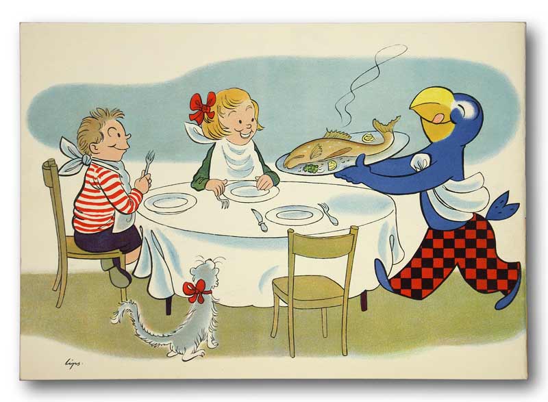 Globi als Fischer. - EOS BUCHANTIQUARIAT BENZ Lips, Robert: -Globi als Fischer.