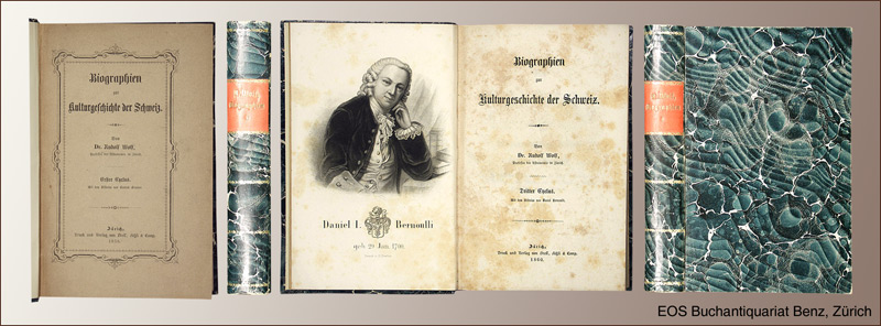 Biographien zur Kulturgeschichte der Schweiz. - EOS BUCHANTIQUARIAT BENZ Wolf, Rudolf: -Biographien zur Kulturgeschichte der Schweiz.