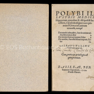 Polybe de Cos: -Polybi illustris medici.