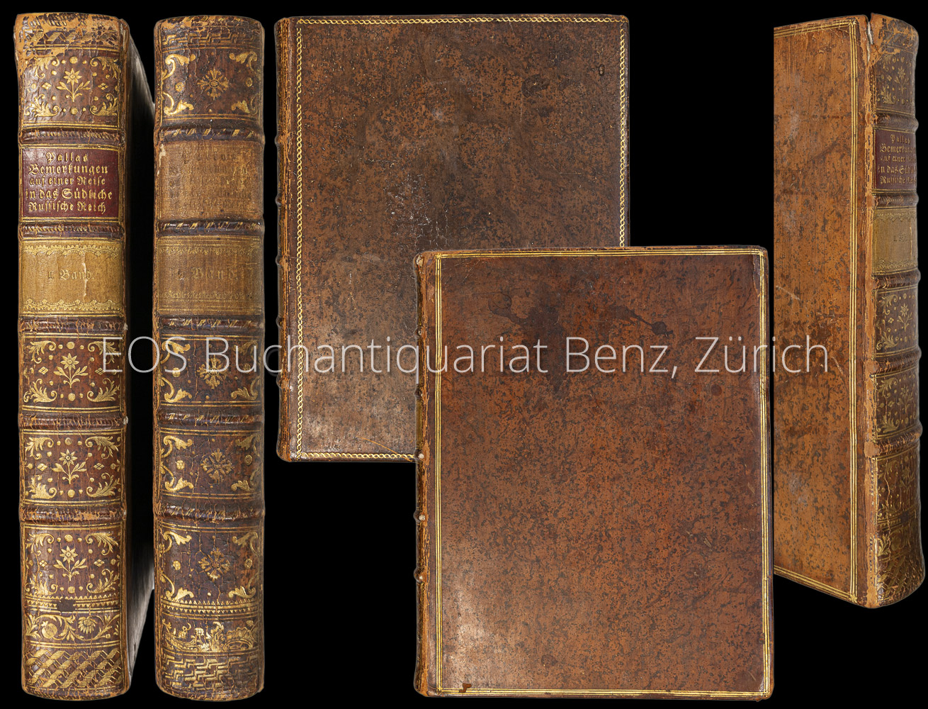 Bemerkungen auf einer Reise in die südlichen Statthalterschaften des Russischen Reichs in den Jahren 1793 und 1794. - EOS BUCHANTIQUARIAT BENZ Pallas, Peter Simon: -Bemerkungen auf einer Reise in die südlichen Statthalterschaften des Russischen Reichs in den Jahren 1793 und 1794.