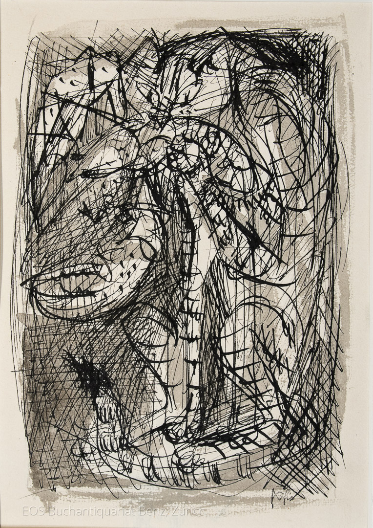 Katze frisst Fisch. - EOS BUCHANTIQUARIAT BENZ Fischer, Hans (1909–1958): -Katze frisst Fisch.