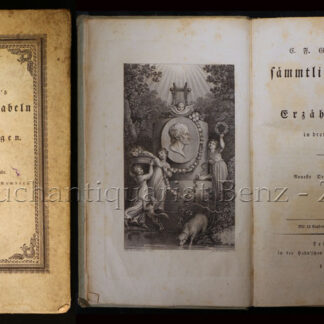 Gellert, C(hristian) F(ürchtegott): -Sämmtliche Fabeln und Erzählungen in drey Büchern.