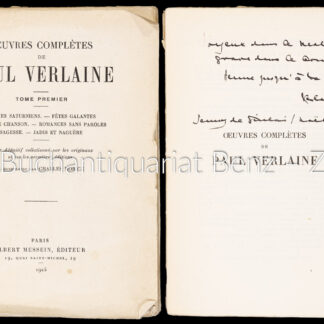 Verlaine, Paul: -Oeuvres complètes.