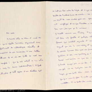 Mauriac, François: -Handschr. Brief an einen Freund.