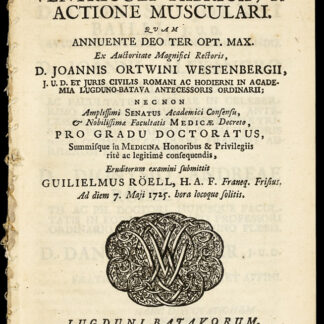 Roeell, Wilhelm: -De ventriculi fabrica, et actione musculari.
