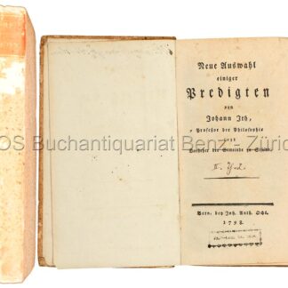 Ith, Johann: -Auswahl einiger Predigten. -