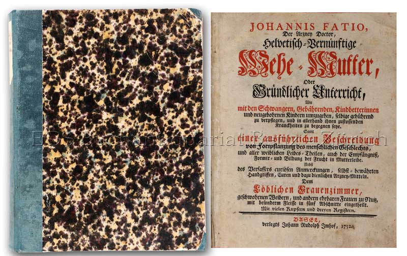 Helvetisch-Vernünftige Wehe-Mutter - EOS BUCHANTIQUARIAT BENZ Fatio, Johannes: -Helvetisch-Vernünftige Wehe-Mutter