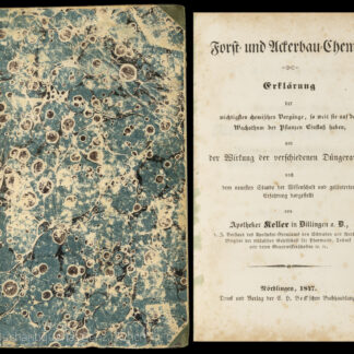 Keller, Wilhelm: -Forst- und Ackerbau-Chemie.