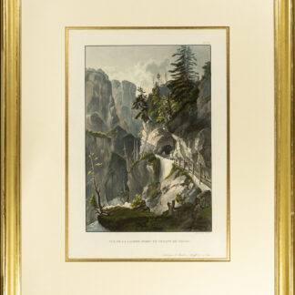 Bleuler, Johann Ludwig -(1792–1850): Vue de la galerie perdu en venant de Tousis.