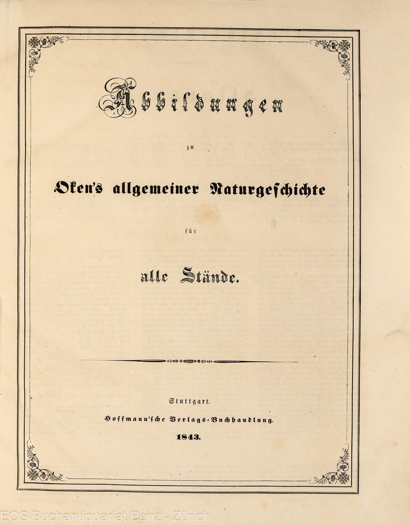 Oken, Lorenz: -Abbildungen zu Oken's allgemeiner Naturgeschichte,