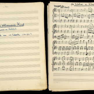 Eckertz, Waldemar: -Verschiedene Musikwerke von Waldemar Eckertz.