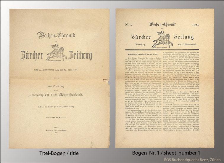 Rütsche, Paul (Redaktor): -Wochen-Chronik der Zürcher Zeitung