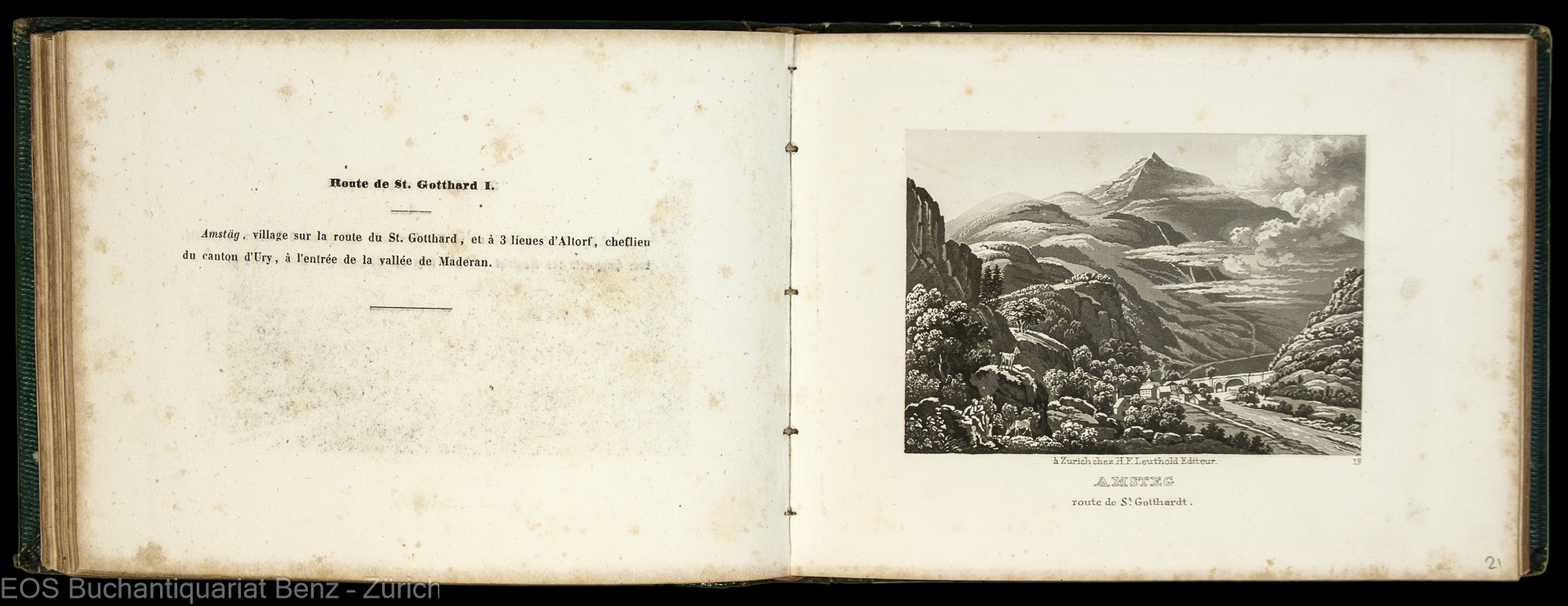 Leuthold, Hans Felix: Fünfzig malerische Haupt-Ansichten von der Schweiz in Miniatur-Format – - Image 3