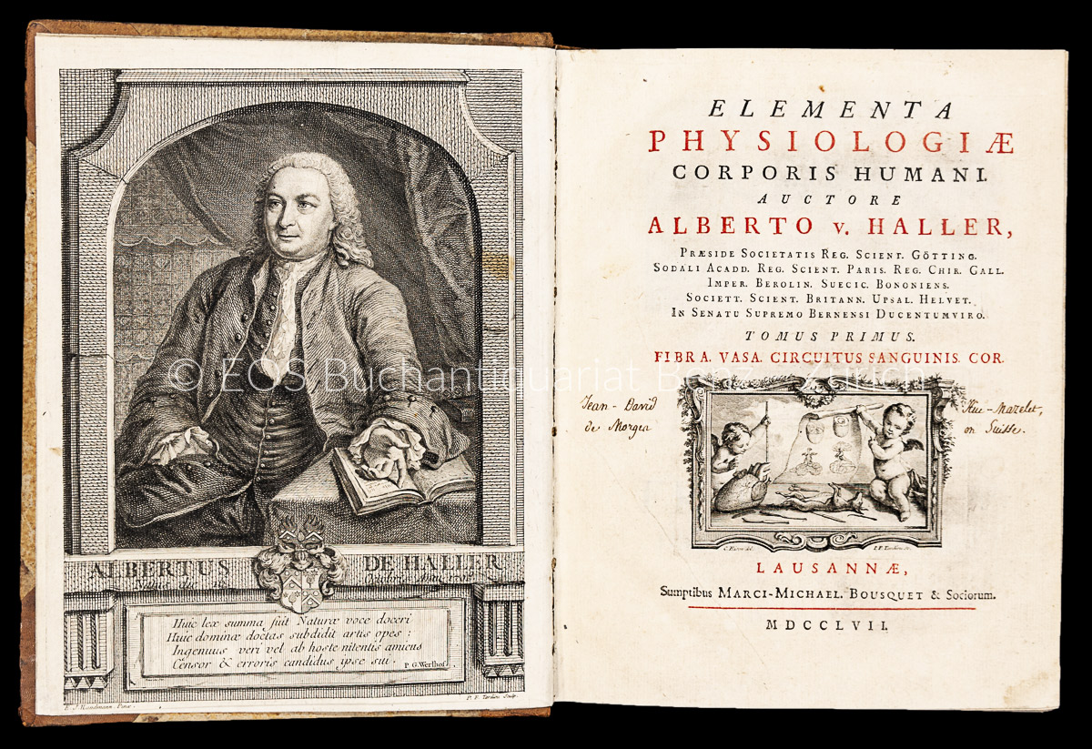 Haller, Albrecht von: Elemanta physiologiae corporis humani. – Bild 2