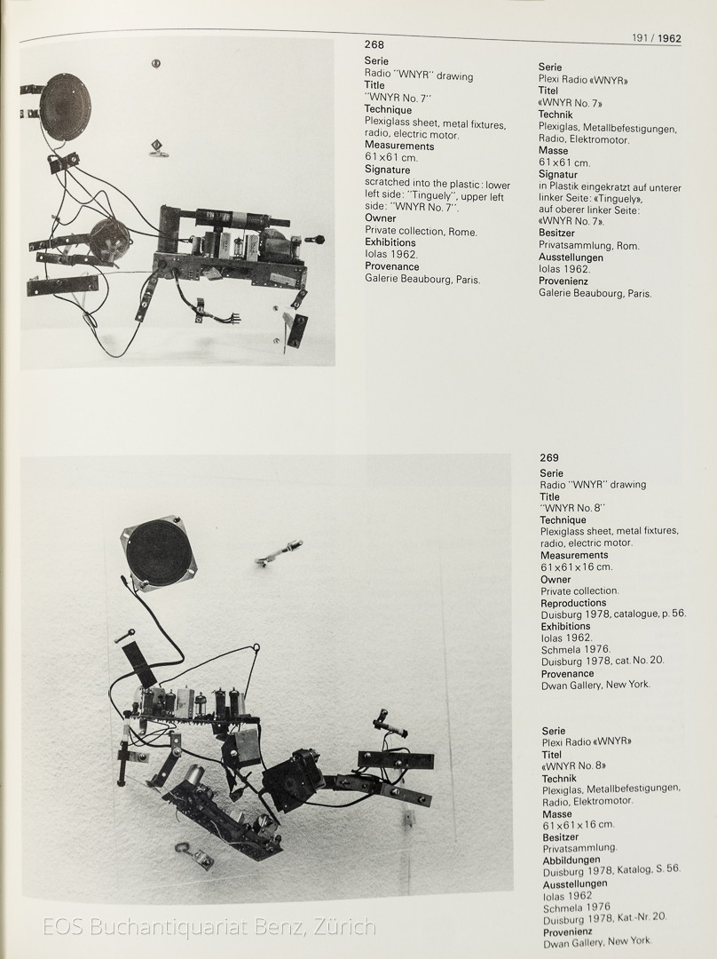 Tinguely, Jean: Werkkatalog / Catalogue raisonné 1954–1968. – Bild 3