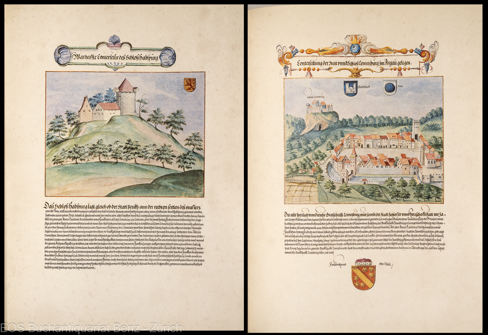Strebel, Laurenz und Jaeggli Alwin E.; Warhaffte Conterfettung der Stett unnd Schlosser so in der Aidgenossenschafft gelegen. – Bild 3