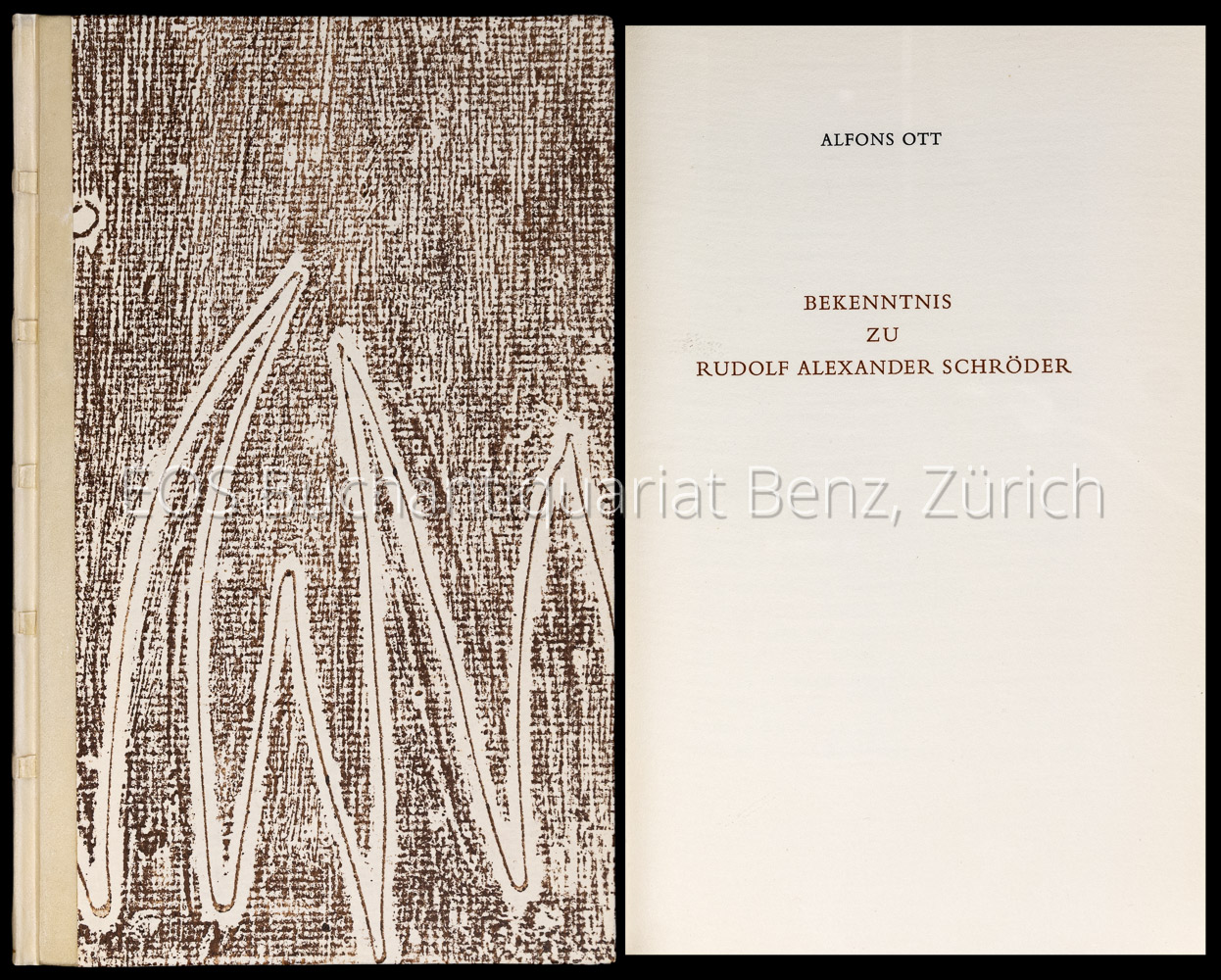 Ott, Alfons: -Bekenntnis zu Rudolf Alexander Schröder.