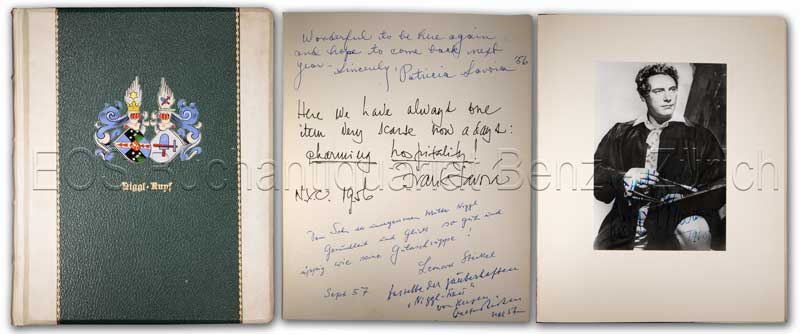 -Gästebuch Falkenschloss Zürich.