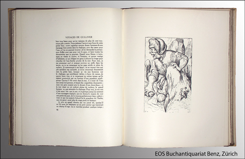 Swift, (Jonathan): Voyages de Gulliver à Lilliput et à Brobdingnag. – Bild 4