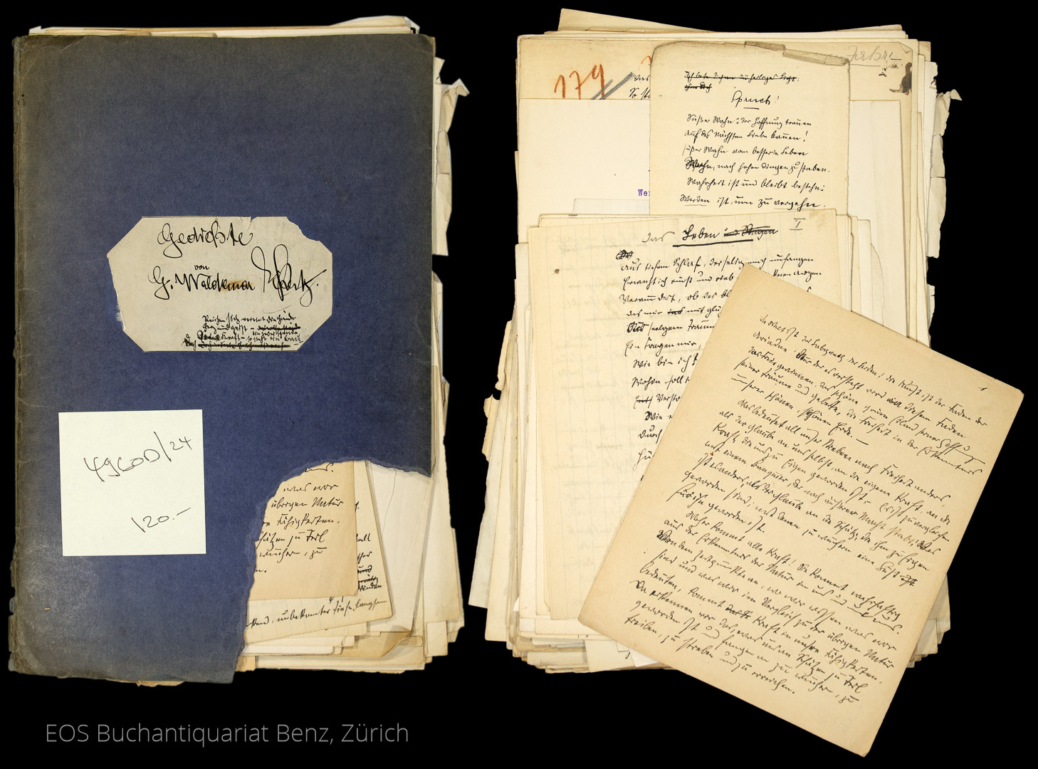 Eckertz, Waldemar: -Gedichte von G. Waldemar Eckertz.