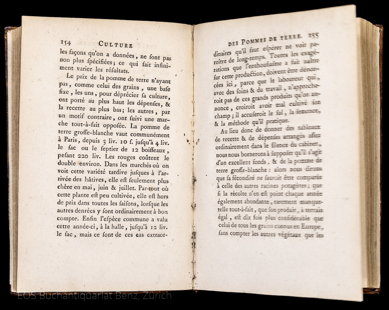 Parmentier, Antoine Augustin: Traité sur la culture et les usages des pommes de terre, de la patate, et du topinambour. – Bild 2